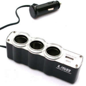 TRIPLE LIGHTER SOCKET WITH ONE USB